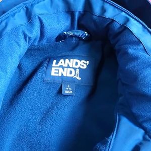 Lands End Women's Navy Squall Jacket with hood